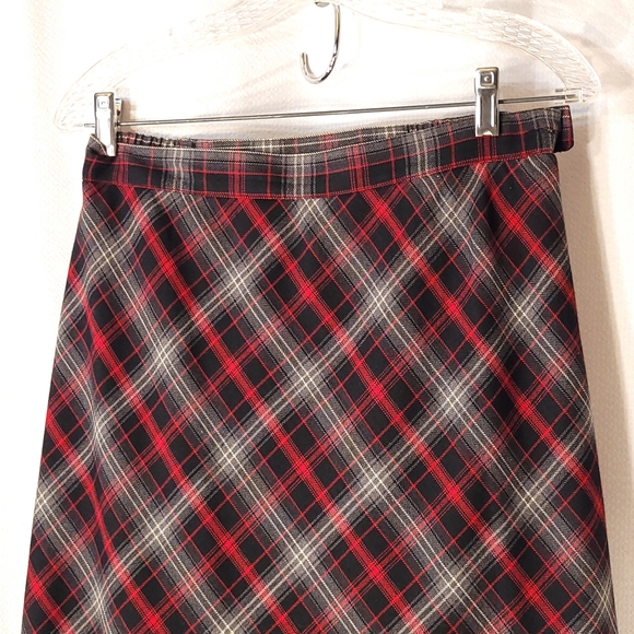 Full Length Plaid Skirt - Picture 2 of 10